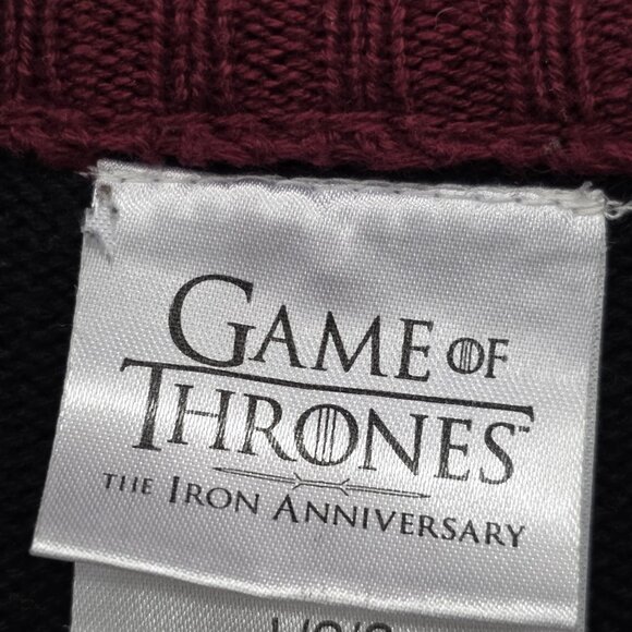 Game of Thrones Ugly Christmas Sweater I Drink and I Know Things Size Large - Picture 5 of 9